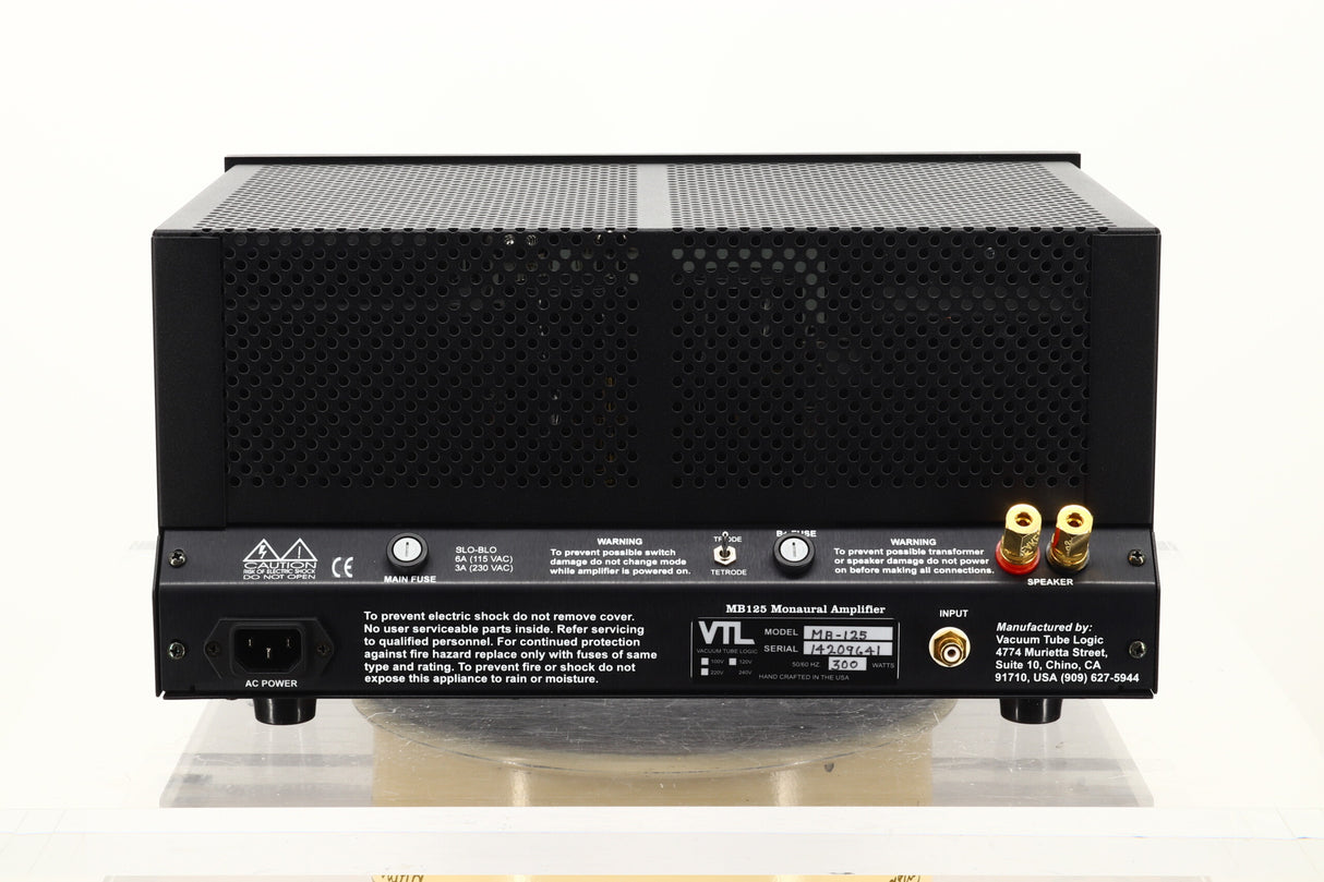 VTL MB125 Monoblock Amplifiers