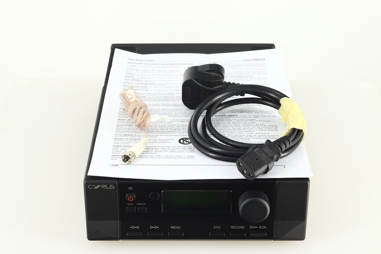 Cyrus DAB 8.0 DAB Tuner - Brushed Black