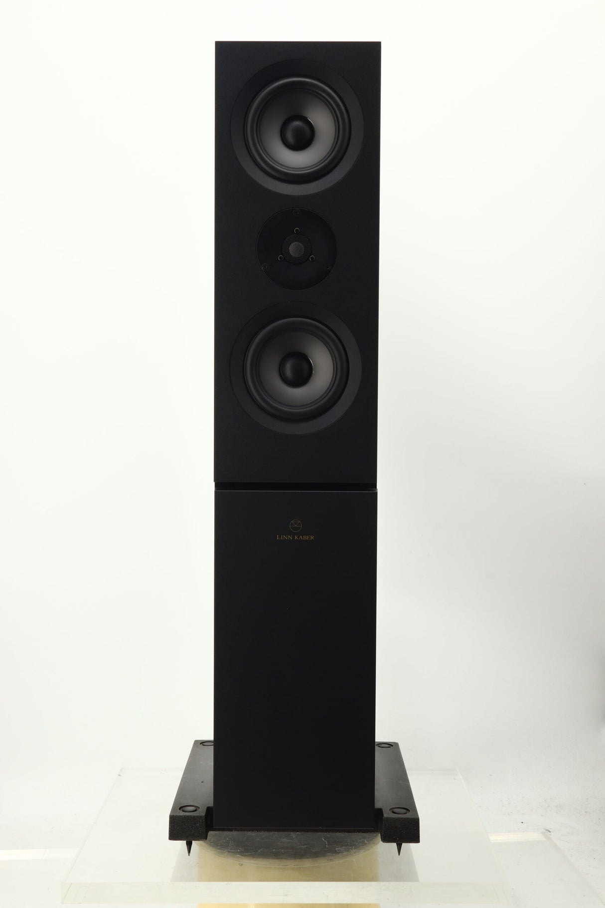 Linn Kaber Floorstanding Speakers / Ku-Stone Bases / Active Boards - Black Ash