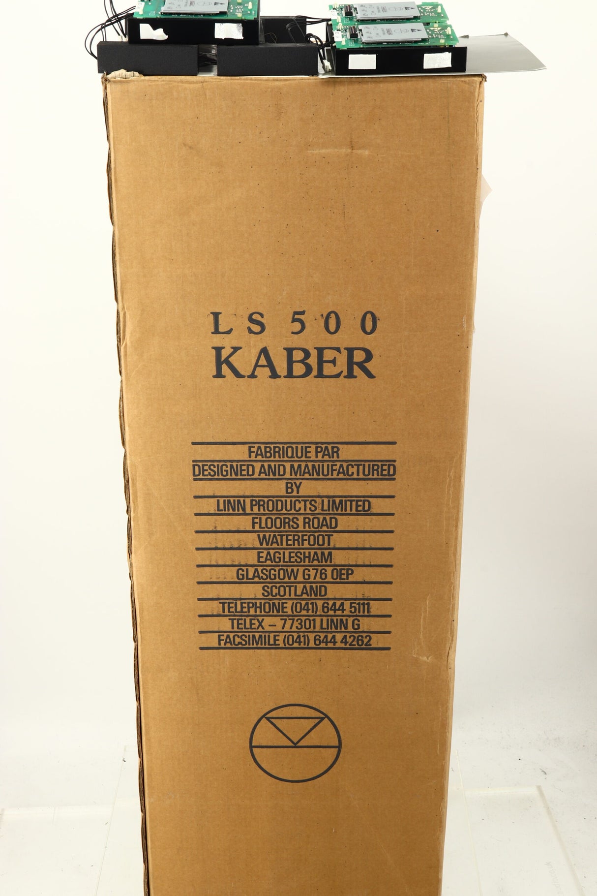 Linn Kaber Floorstanding Speakers / Ku-Stone Bases / Active Boards - Black Ash