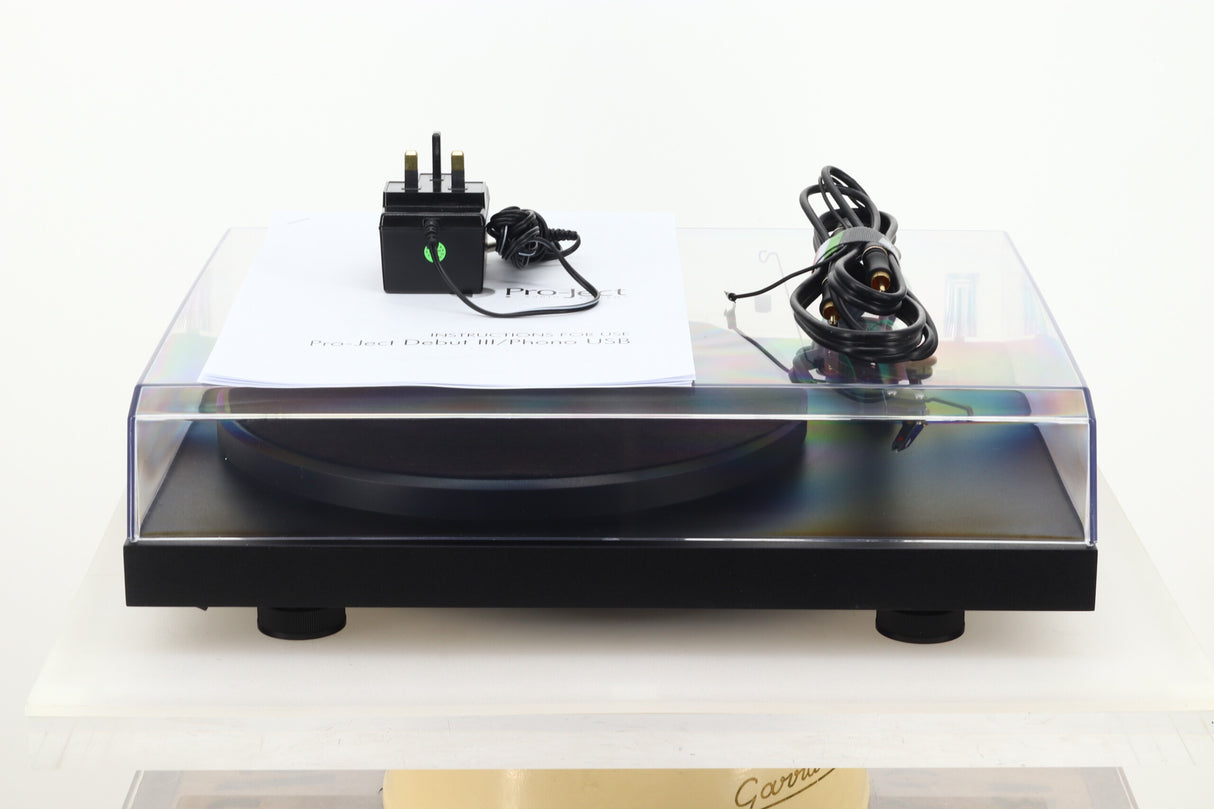 Pro-Ject Debut III Phono USB Turntable - Black