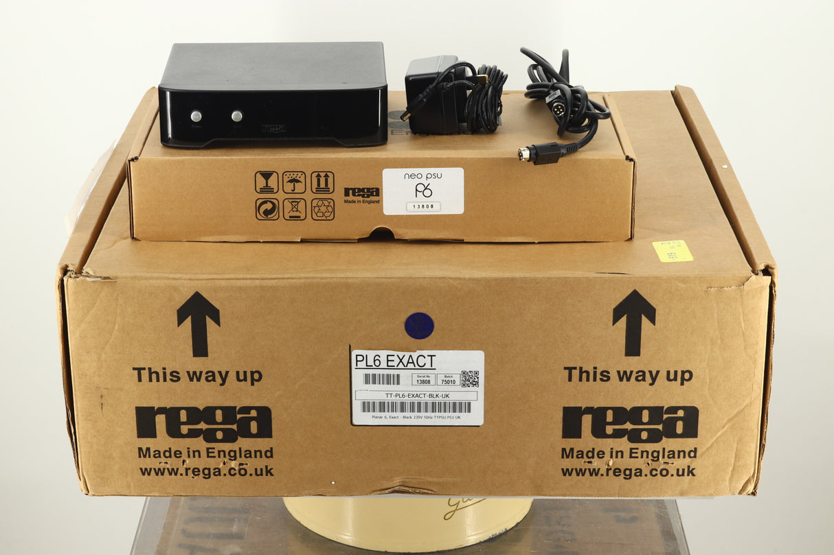 Rega Planar 6 Turntable - Black / Exact Cartridge
