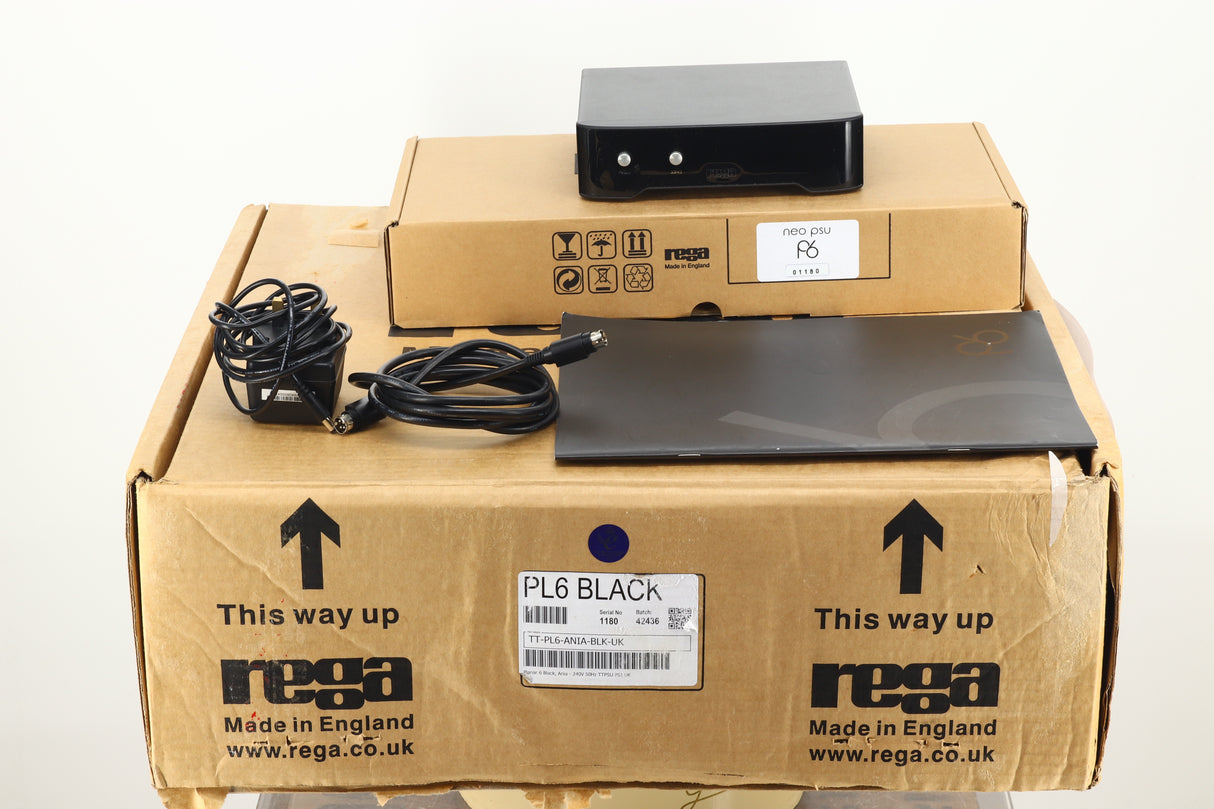 Rega Planar Turntable 6 - Black / Ania MC Cartridge