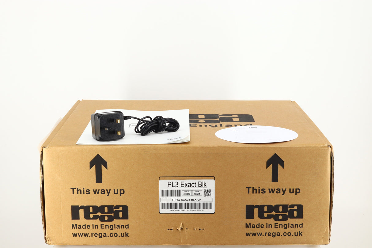 Rega Planar 3 Turntable - Black / Exact Cartridge