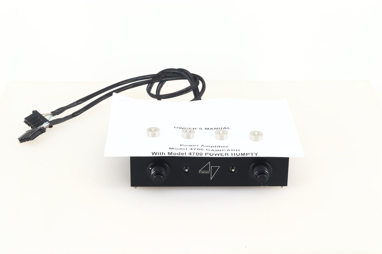 47 Labs 4706 Gaincard Power Amplifier W/ 4700 Humpty Power Supply