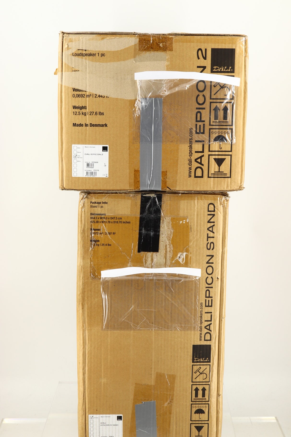 Dali Epicon 2 Standmount Speakers - Ruby Macassar / Stands