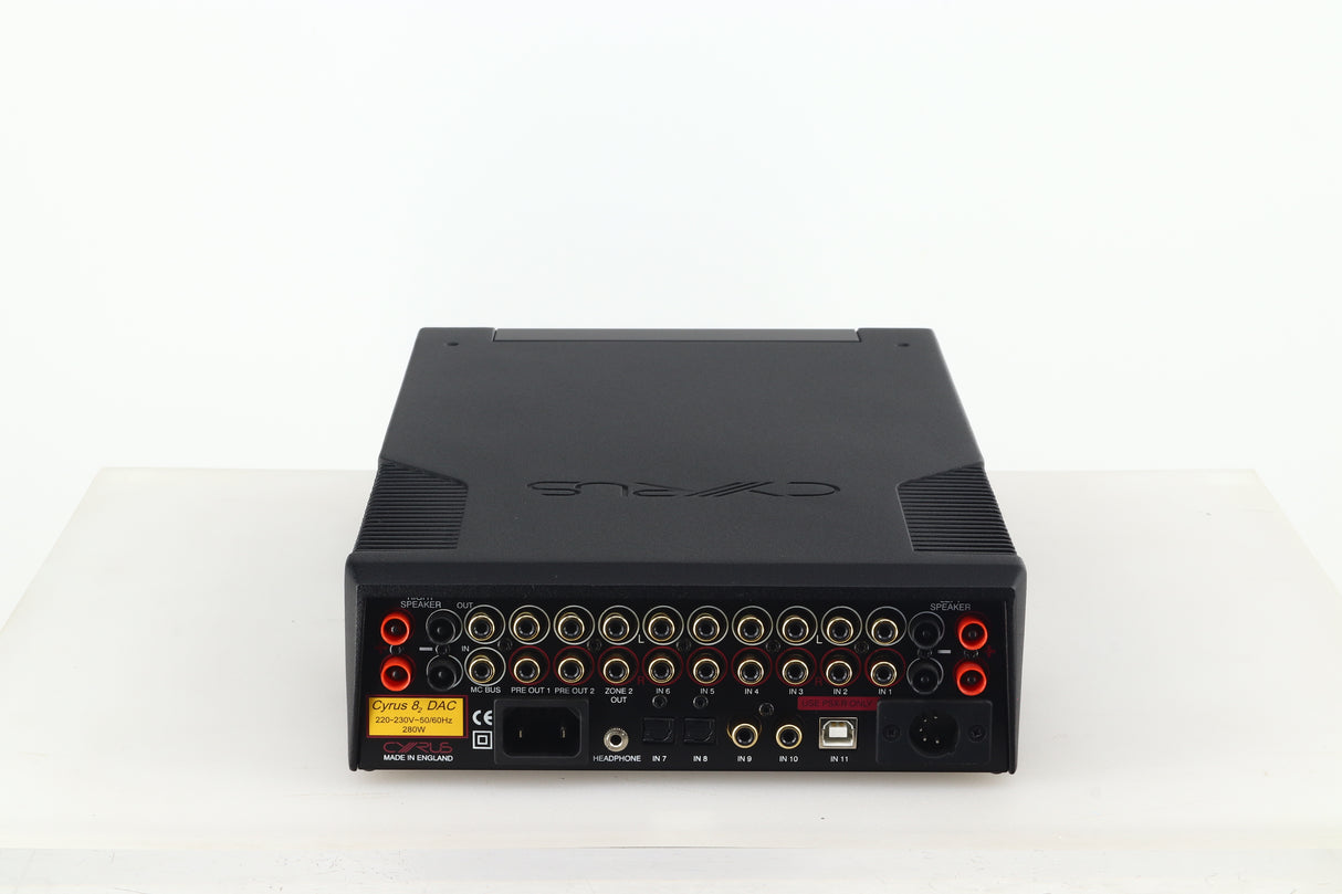 Cyrus 8₂ DAC QXR Integrated Amplifier - Brushed Black