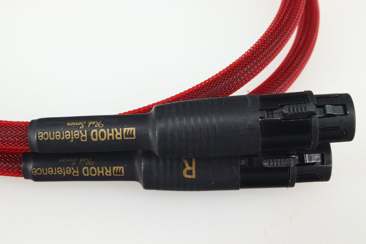 Audiomica RHOD Reference Red Series XLR-XLR Interconnect Cables 1.0m Pair