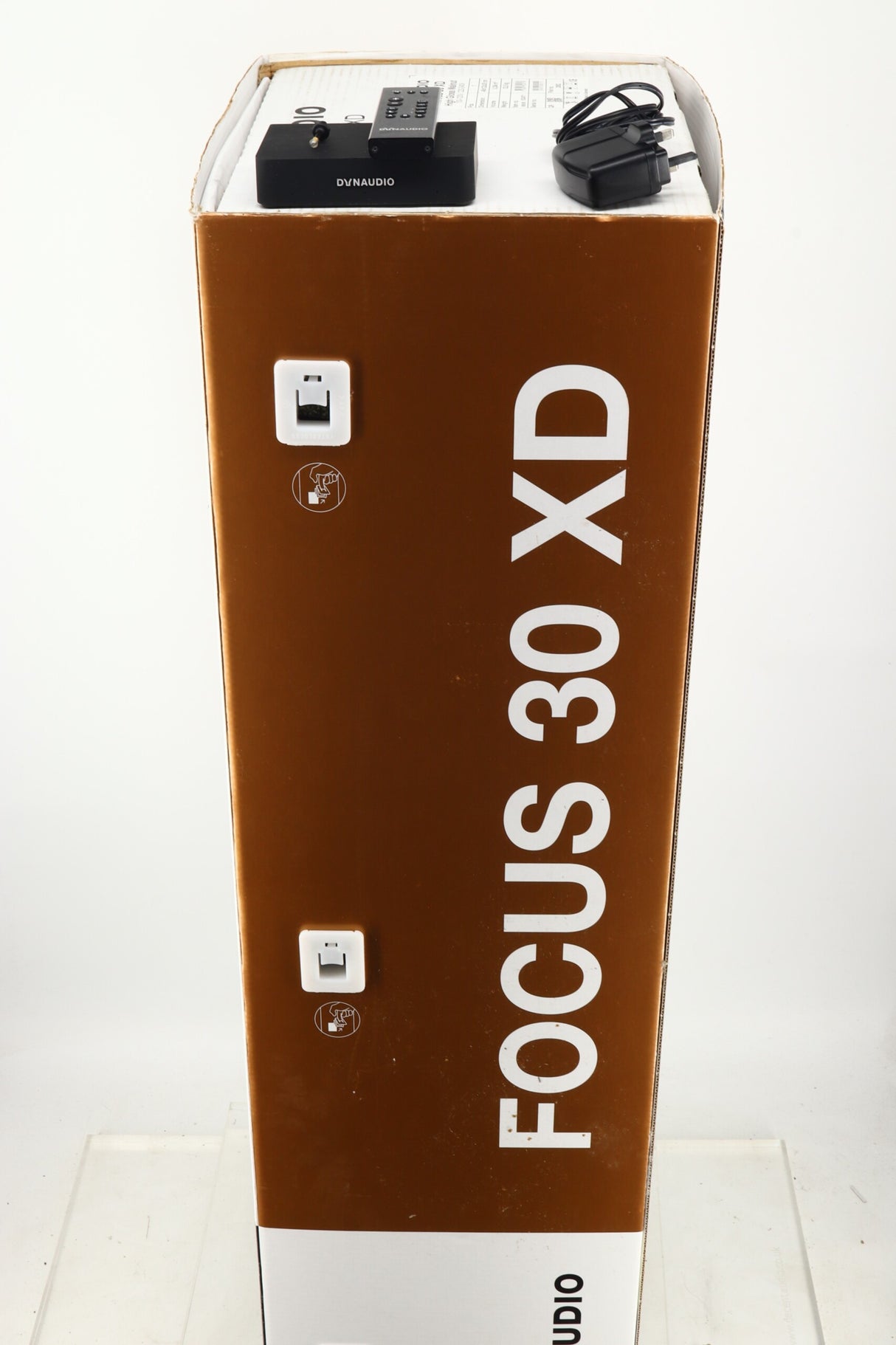 Dynaudio Focus 30 XD Active Floorstanding Speakers - High Gloss Walnut