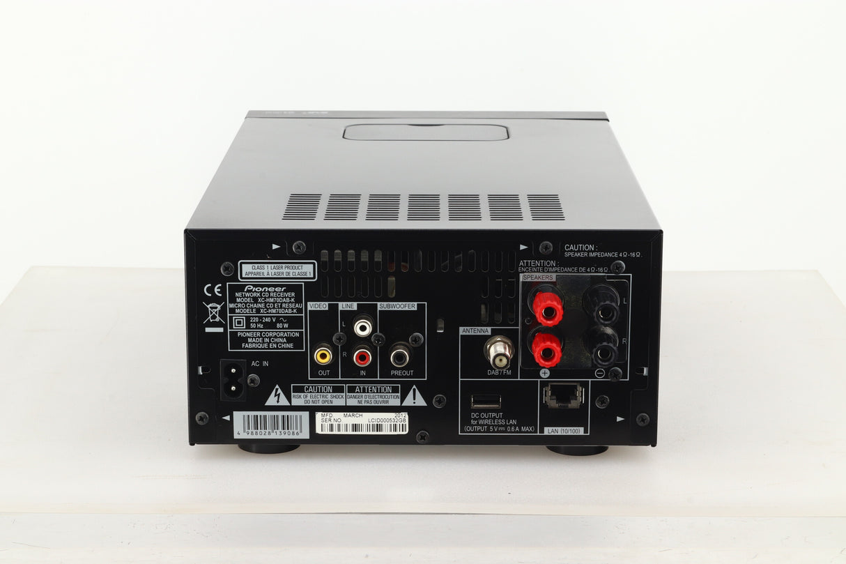 Pioneer XC-HM70 DAB Micro System with speakers - Black