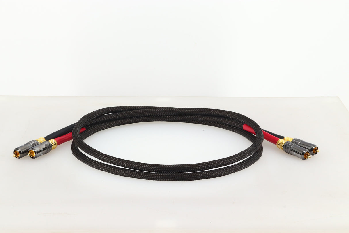 Tellurium Q Black II 1.0m Pair RCA Interconnect Cables