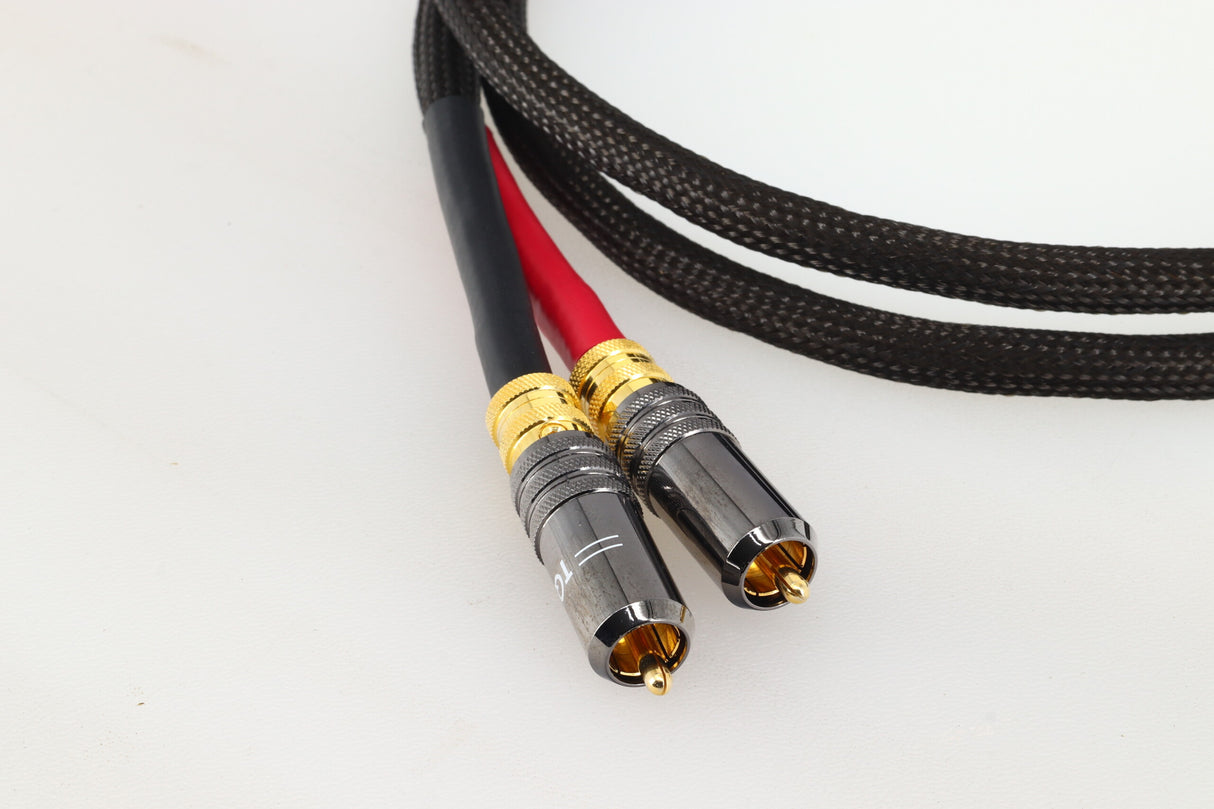 Tellurium Q Black II 1.0m Pair RCA Interconnect Cables
