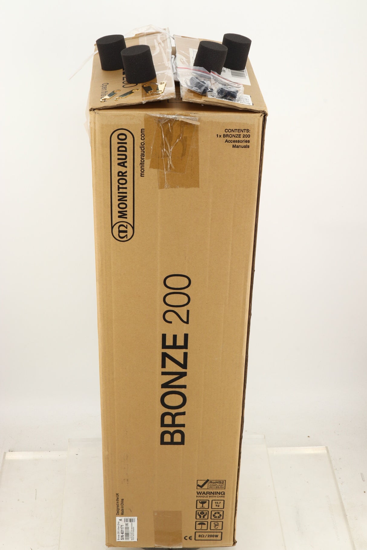 Monitor Audio Bronze 200 6G Floorstanding Speakers- Urban Grey
