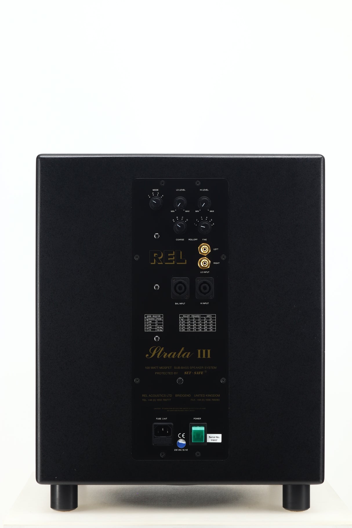 REL Strata III Subwoofer - Black