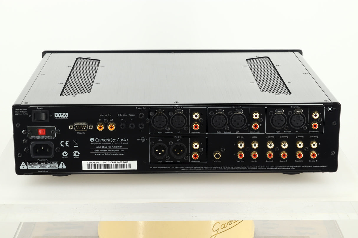 Cambridge Audio Azur 851E Pre Amplifier - Black