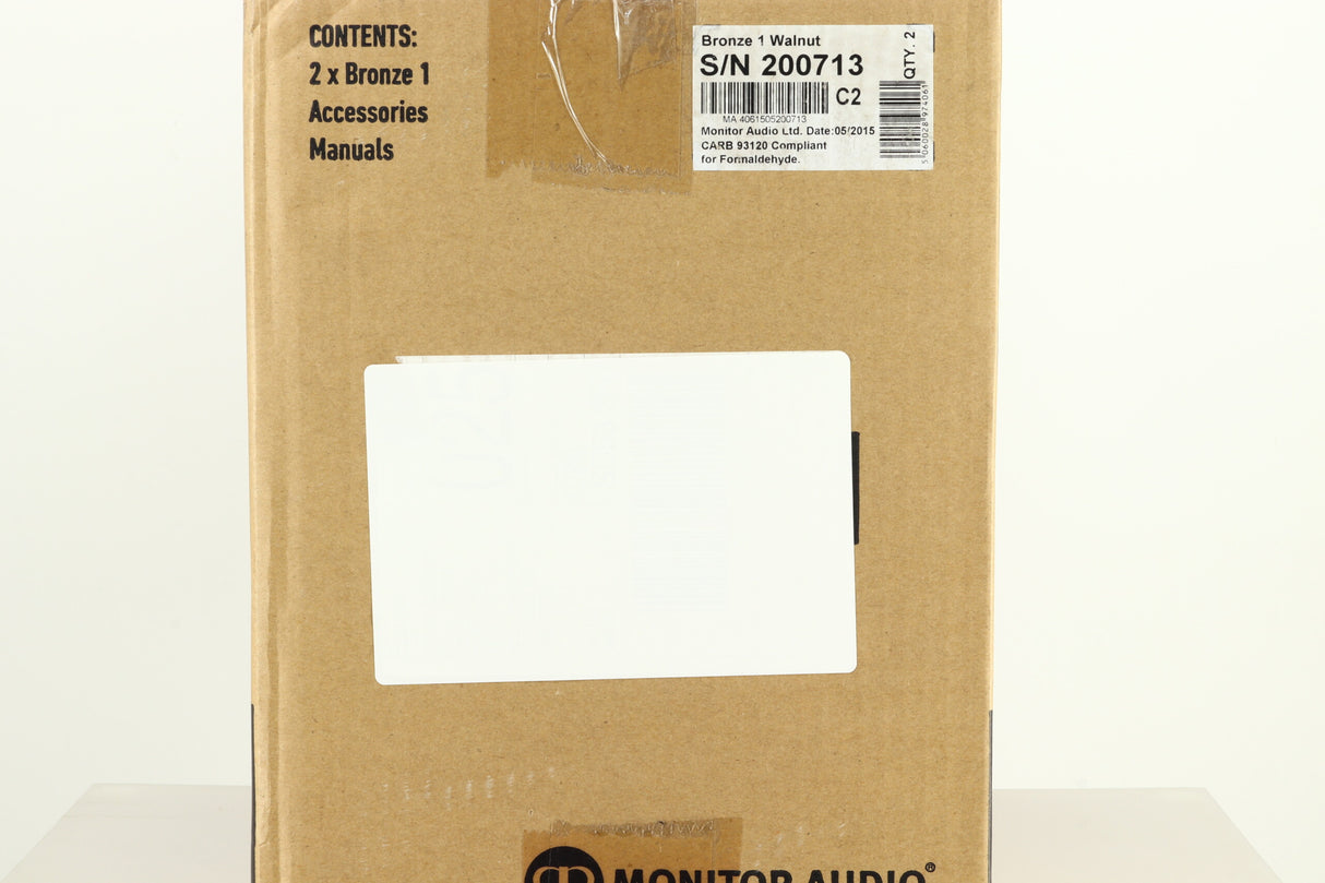 Monitor Audio Bronze 1 Standmount Speakers - Walnut