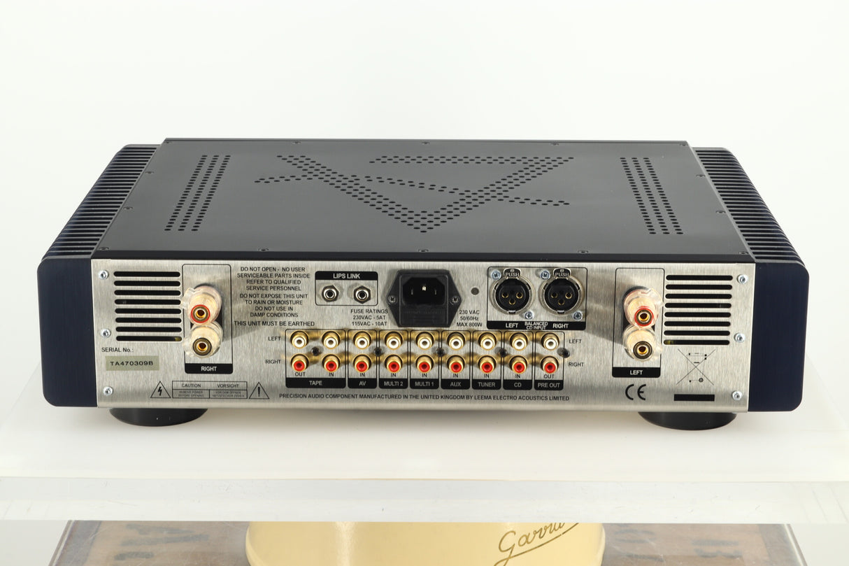 Leema Tucana II Anniversary Edition Integrated Amplifier - Black