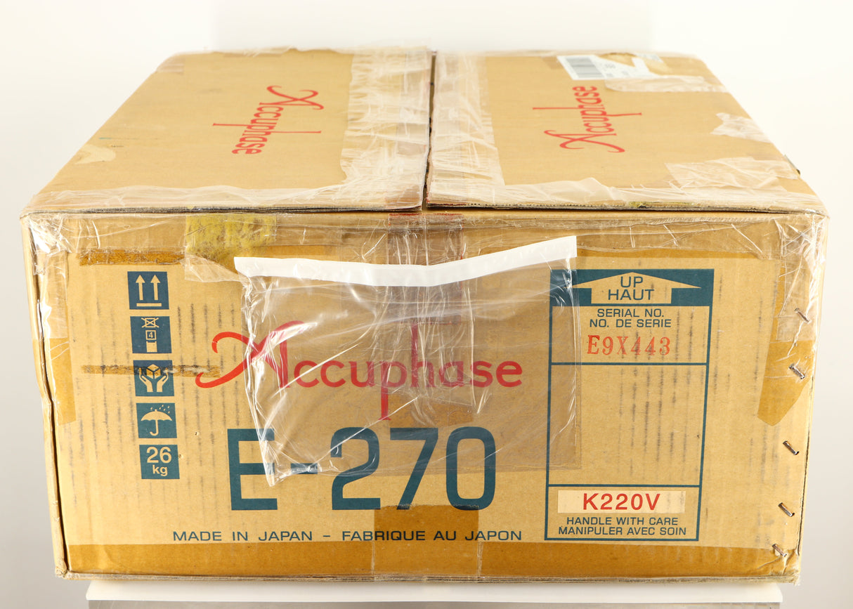 Box for a used Accuphase E270 Integrated Amplifier