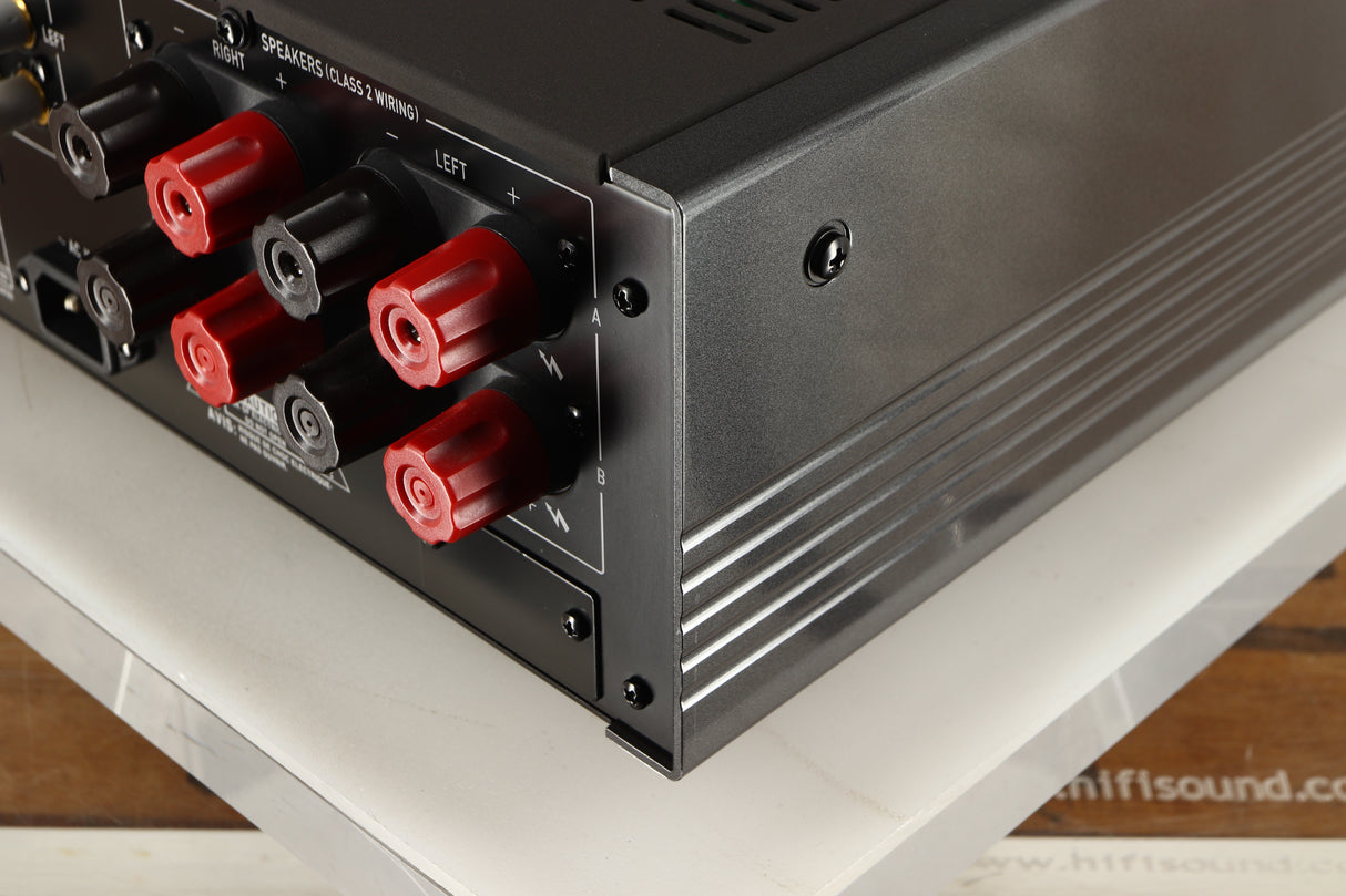 Rear left corner of a used Accuphase E270 Integrated Amplifier