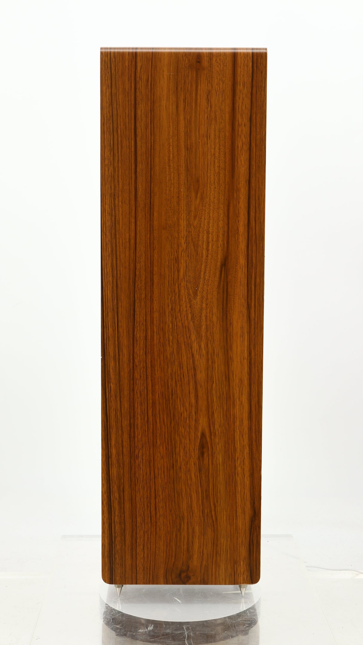 Left side view of a used Acoustic Energy AE109 Series Floorstanding Speaker in a walnut finish