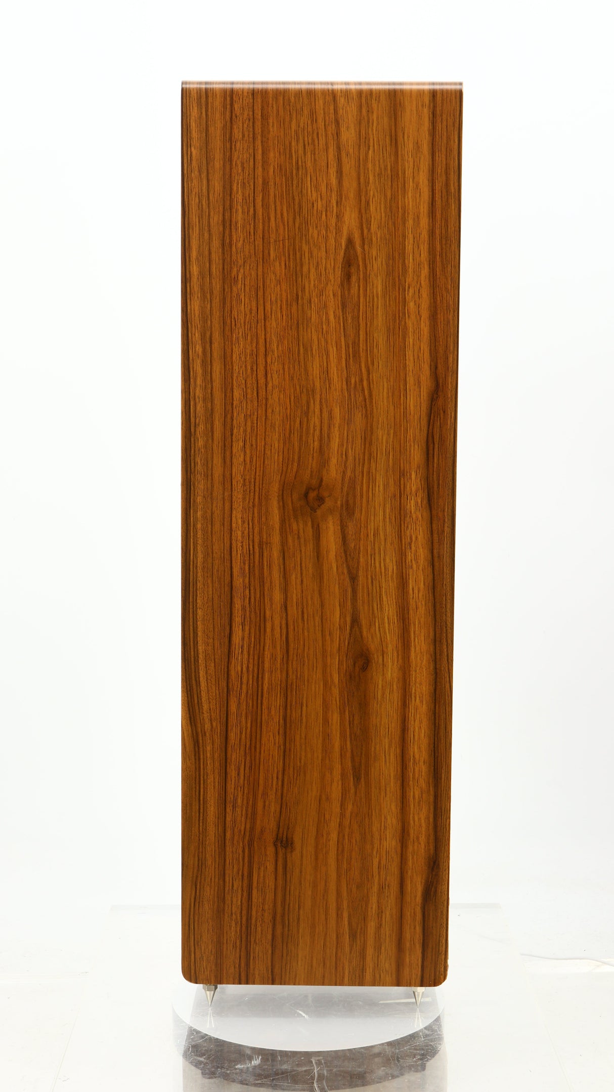 Left side view of a used Acoustic Energy AE109 Series Floorstanding Speaker in a walnut finish