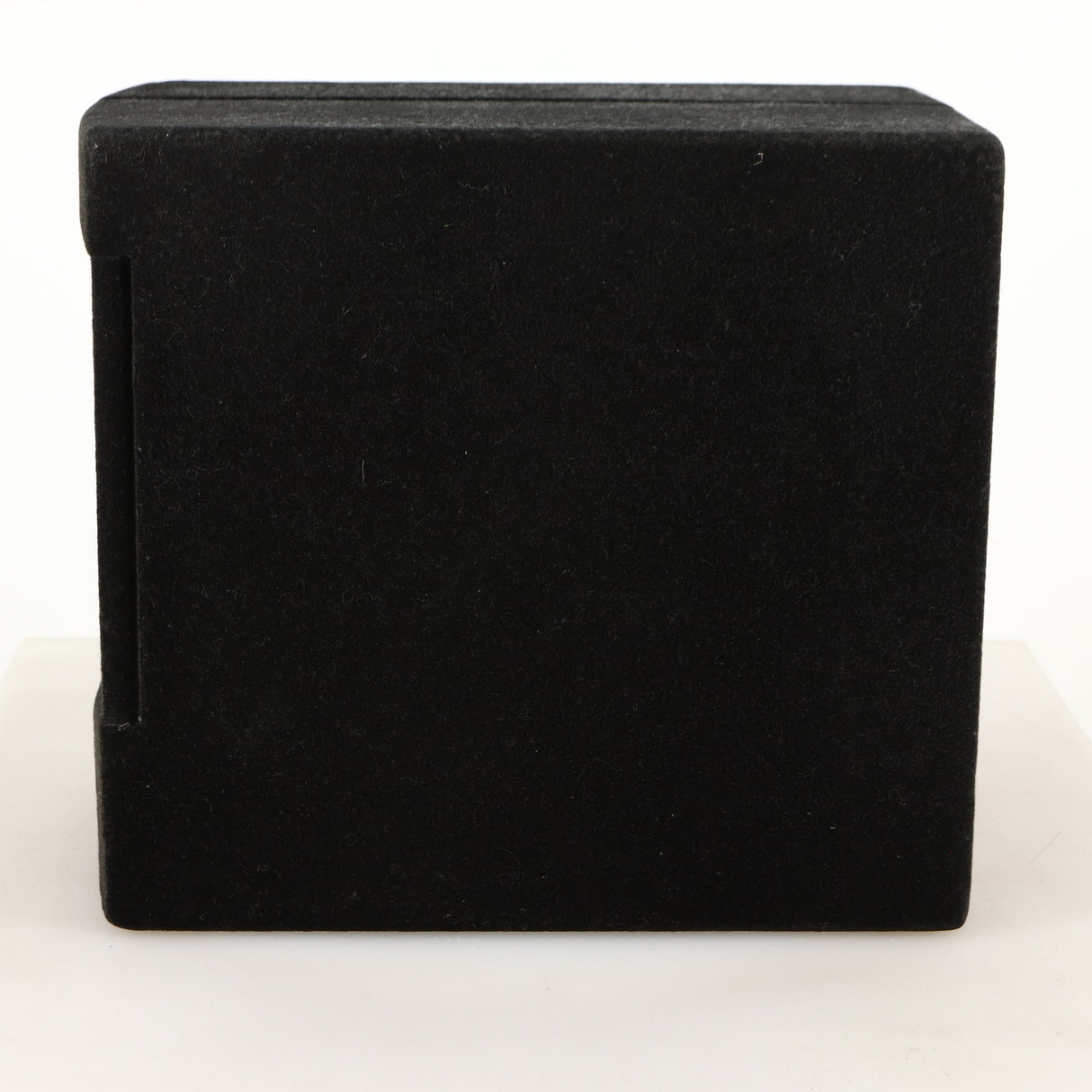 Rigth side view of a used Acoustic Precision Eikos FR1 Standmount Speaker in a black flock finish