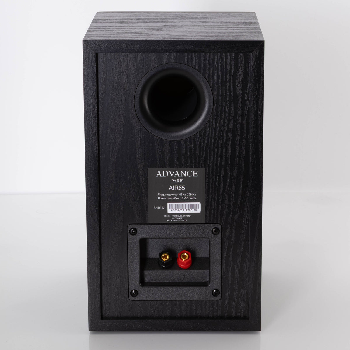 Rear view of a used Advanced Paris AIR 65 Wireless Speaker - Bluetooth Only in a Black finish