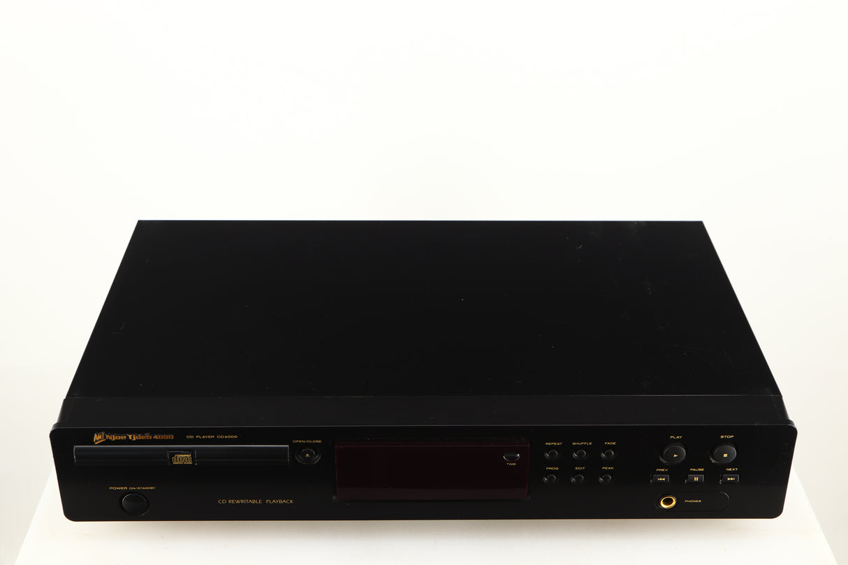 Top of a used AH! Njoe Tjoeb 4000 CD Player in a black finish