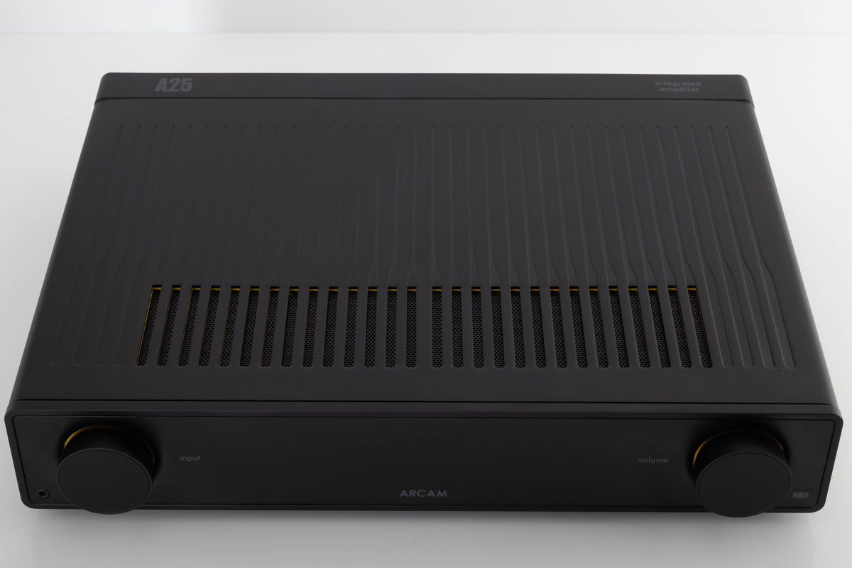 Top view of a used Arcam A25 Radia Integrated Amplifier