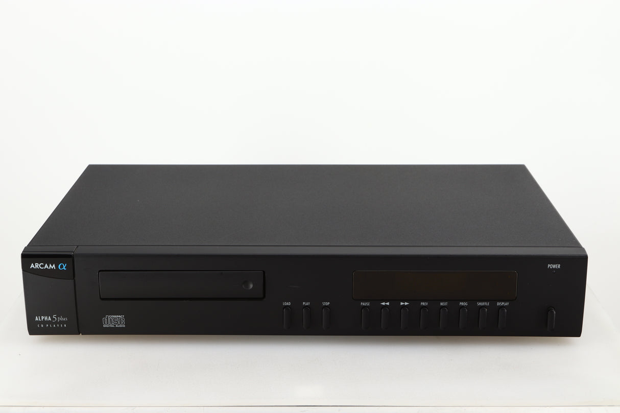 Front view of a used Arcam Alpha 5 Plus CD Player in a black finish
