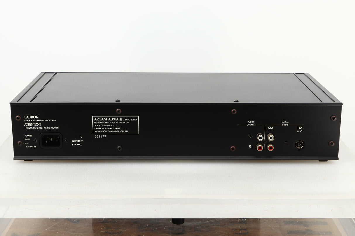Rear view of a used Arcam Alpha II AM/FM Tuner