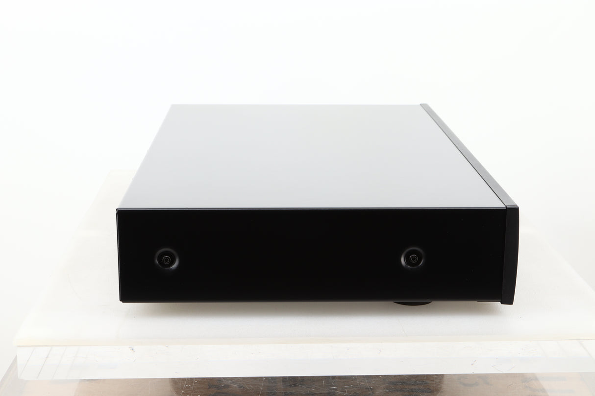 Side view of a used Arcam CD73T CD Player in Black finish