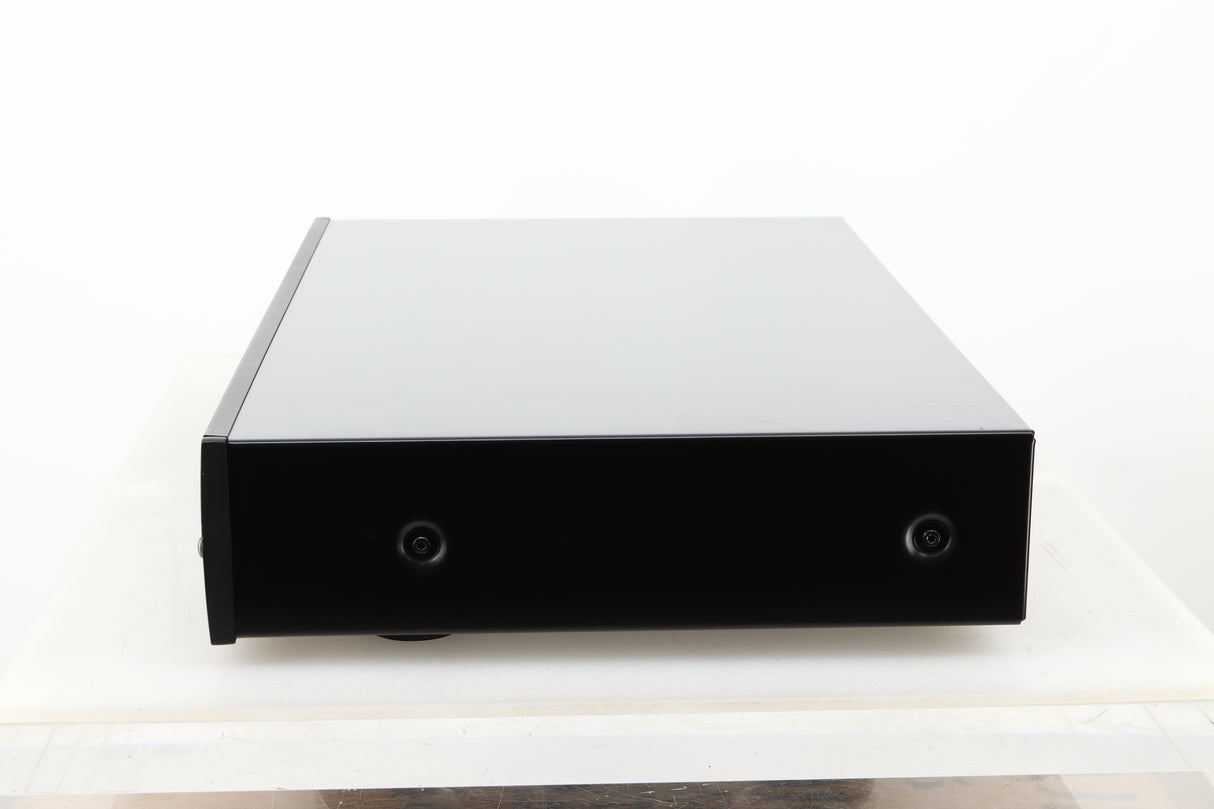 Side view of a used Arcam CD73T CD Player in Black finish