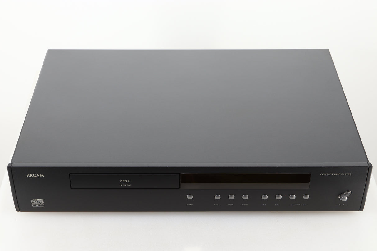 Top view of a used Arcam CD73T CD Player in Black finish