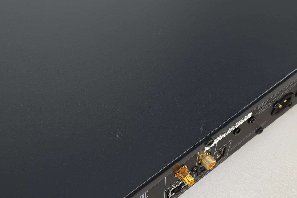 Close up view of a used Arcam CDS27 CD/Network Player in Black finish