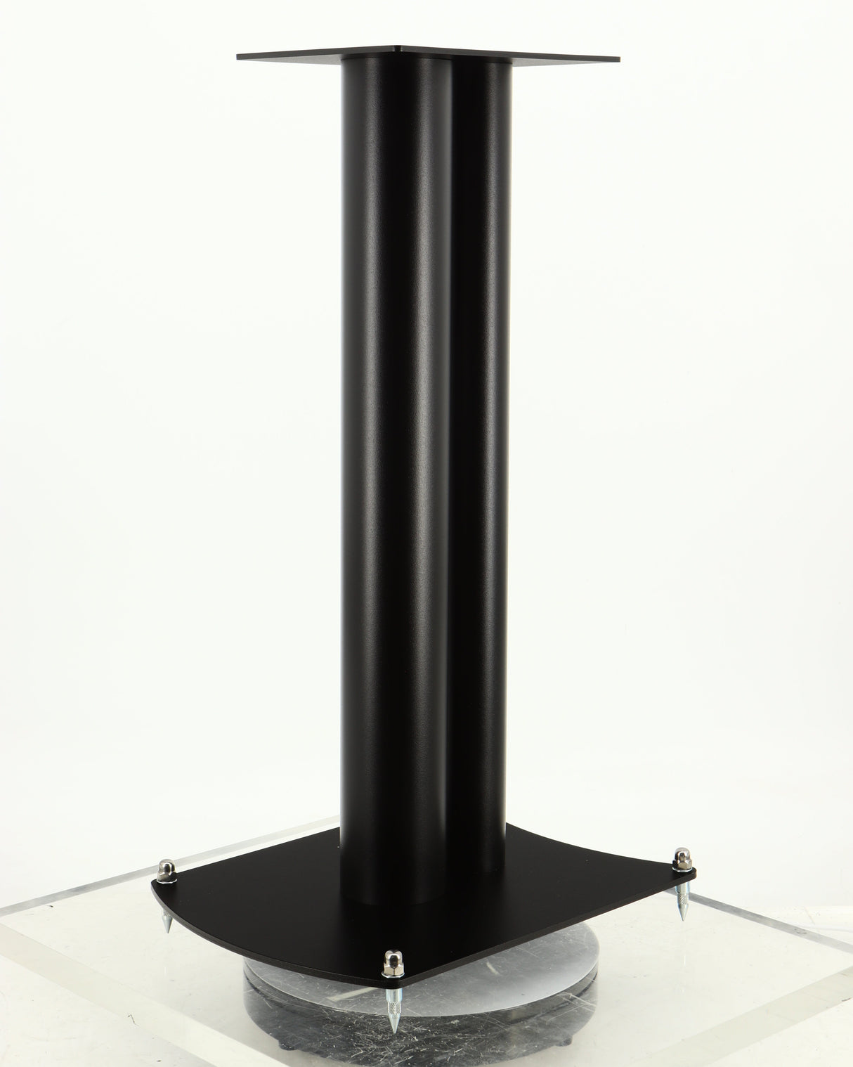 Front right angle of a used Atacama Nexus 600 Speaker Stand in a satin black finish