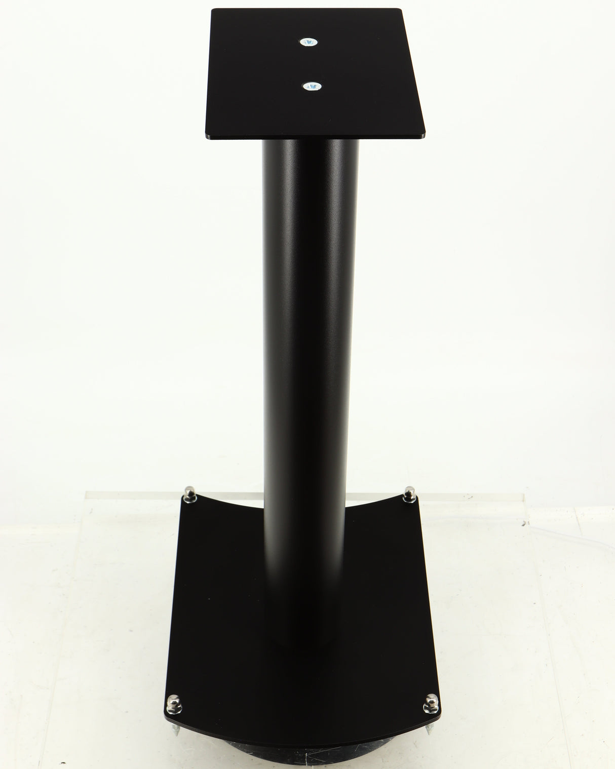 Top of a used Atacama Nexus 600 Speaker Stand in a satin black finish