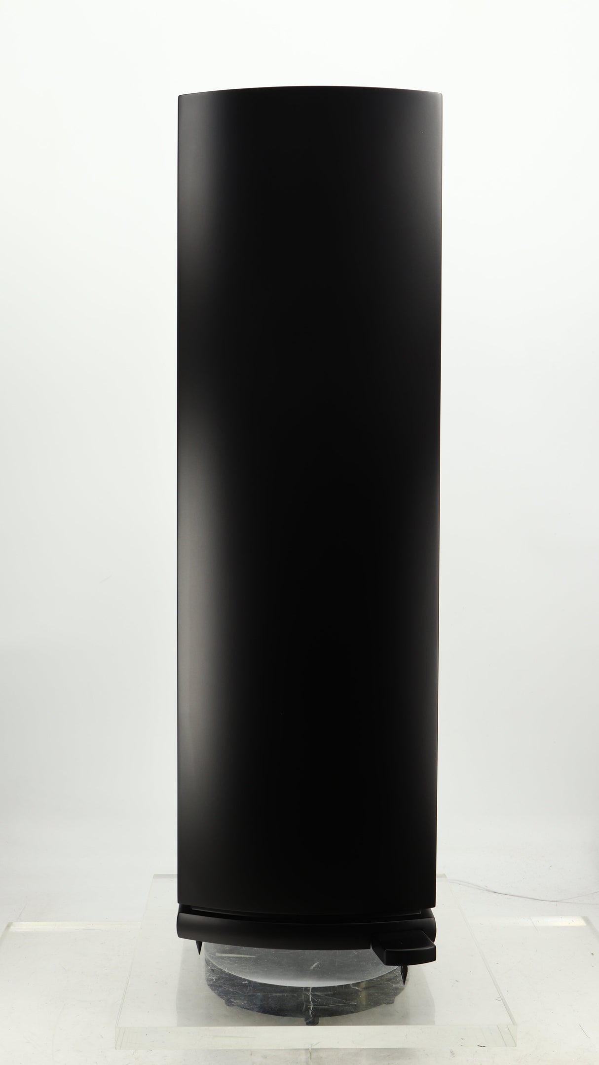Left side view of a used ATC SCM40 Floorstanding Speaker in a satin black finish