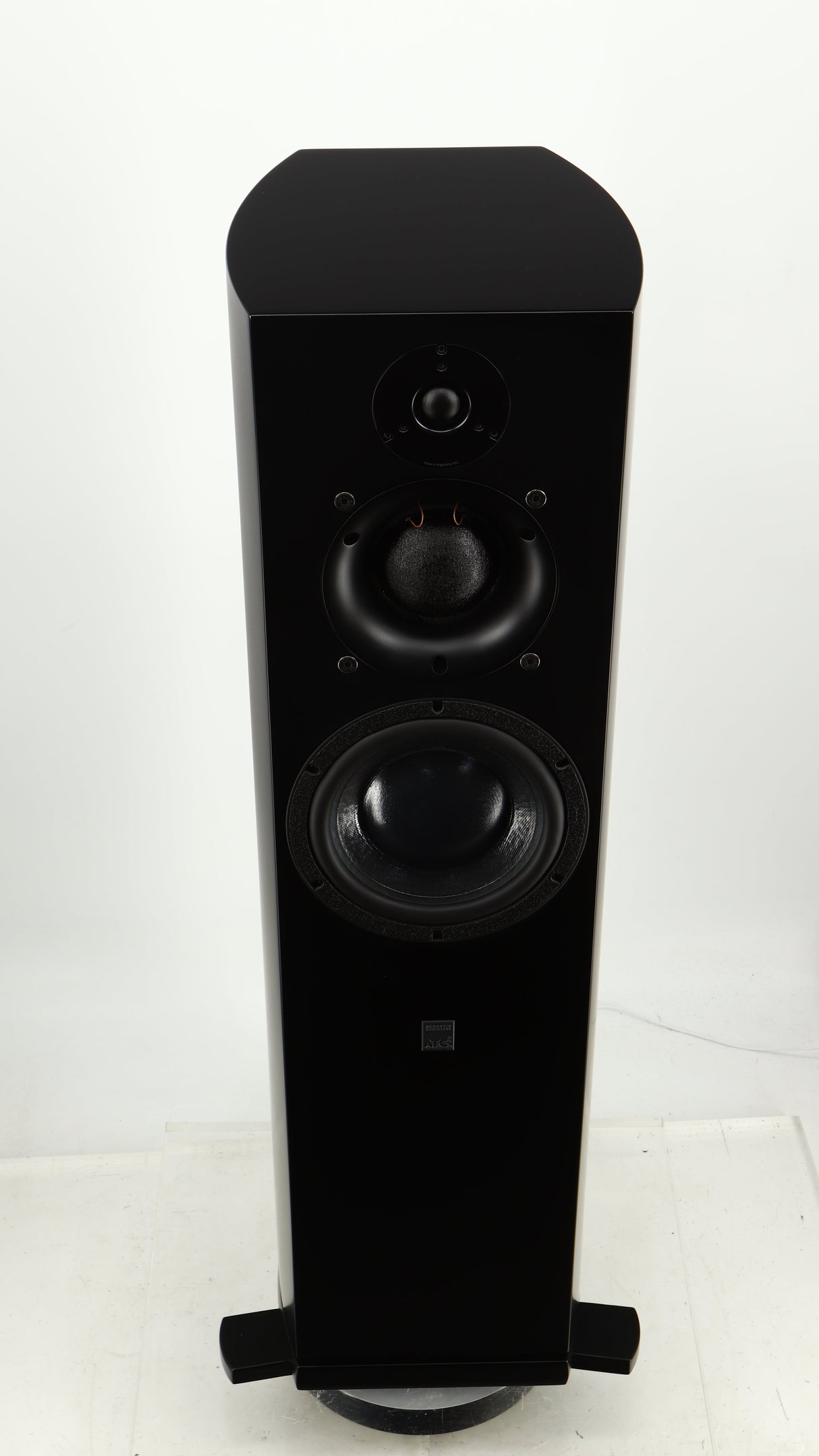 Top of a used ATC SCM40 Floorstanding Speaker in a satin black finish