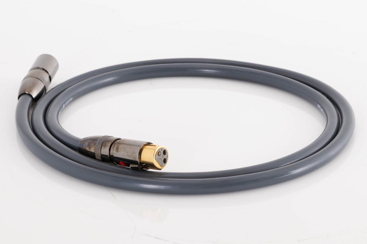 Left side view of a used Atlas Ailsa XLR Interconnect Cable 1.5m