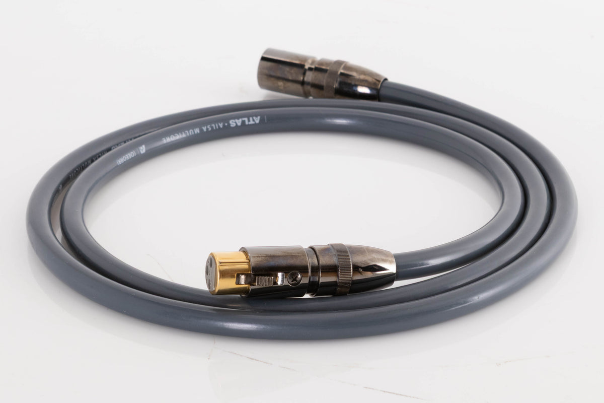 Right side view of a used Atlas Ailsa XLR Interconnect Cable 1.5m