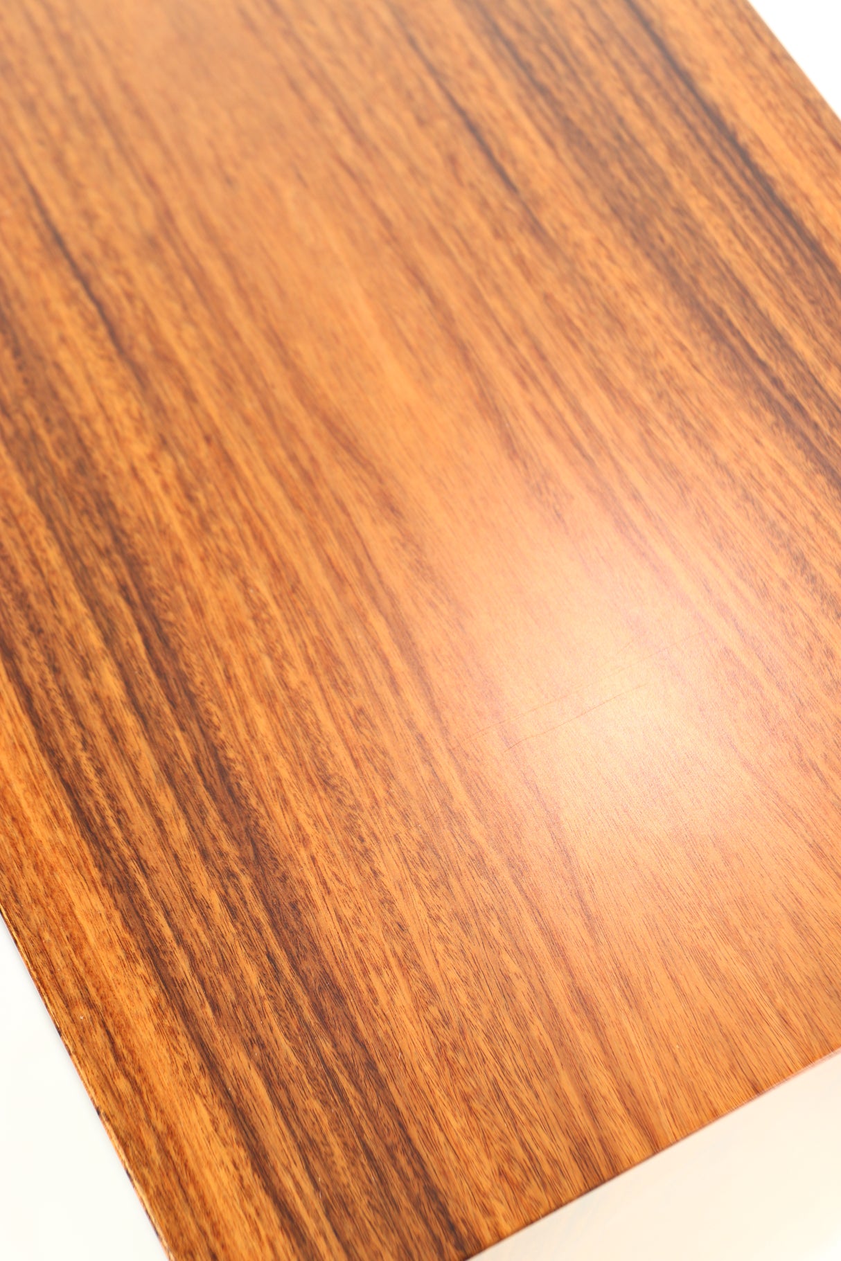 Close up of a used Audio Note AN-K/SPe Standmount Speaker W/ Stand in a palisander finish showing scratches on top