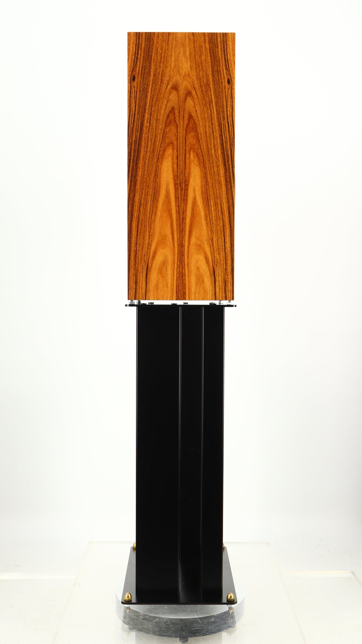 Left side view of a used Audio Note AN-K/SPe Standmount Speaker W/ Stand in a palisander finish