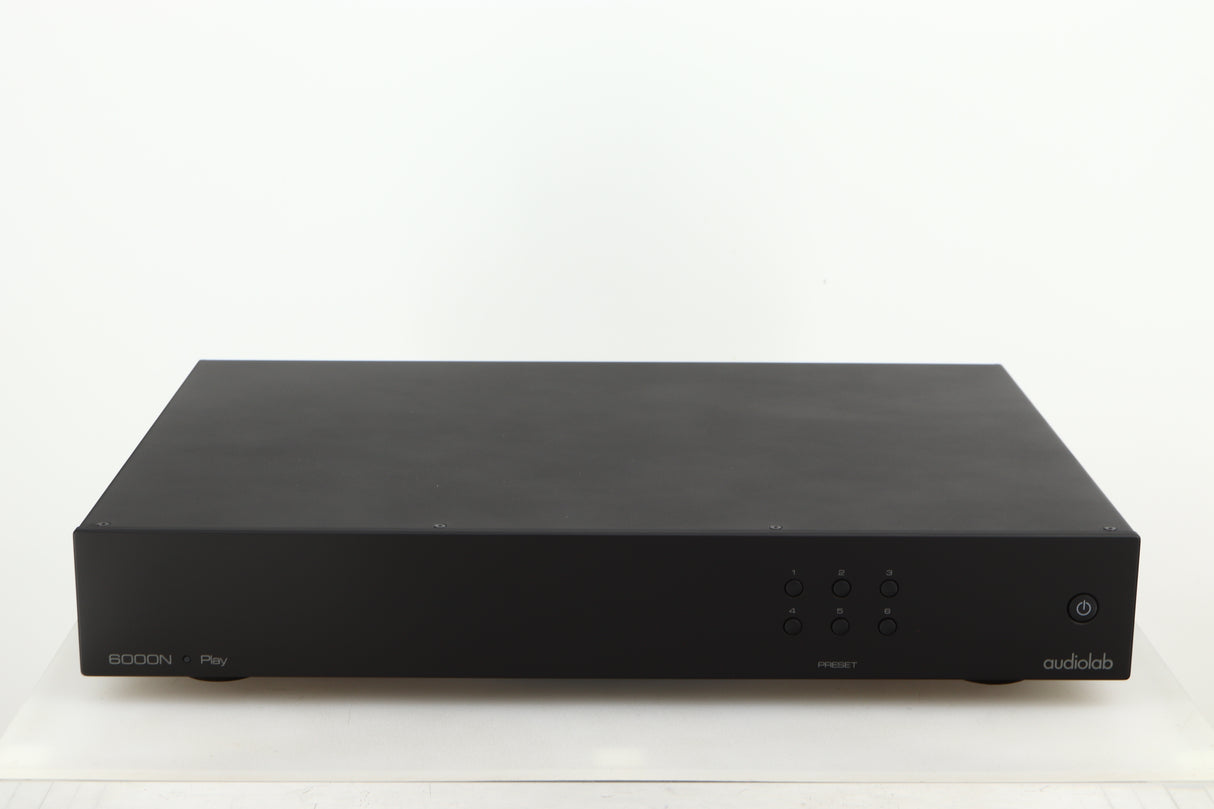 Front view of a used Audiolab 6000N Network Streamer in a black finish