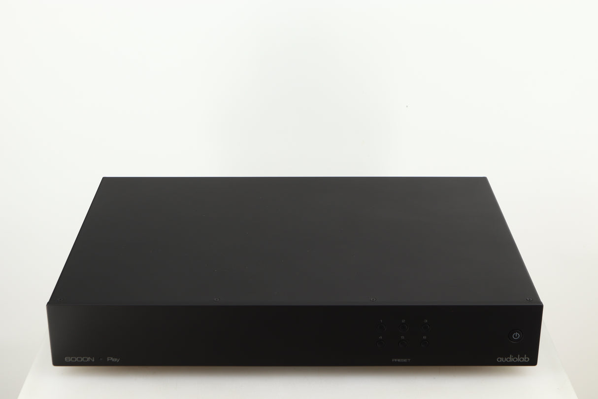 Top of a used Audiolab 6000N Network Streamer in a black finish