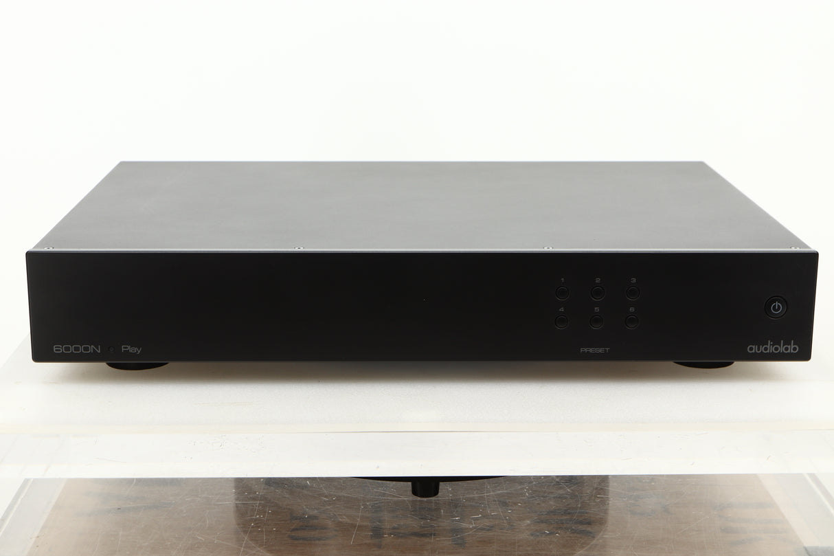 Front view of a used Audiolab 6000N Streamer in Black finish