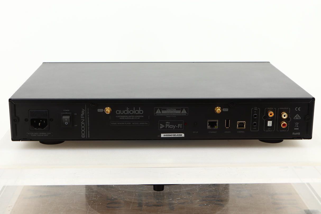 Rear view of a used Audiolab 6000N Streamer in Black finish