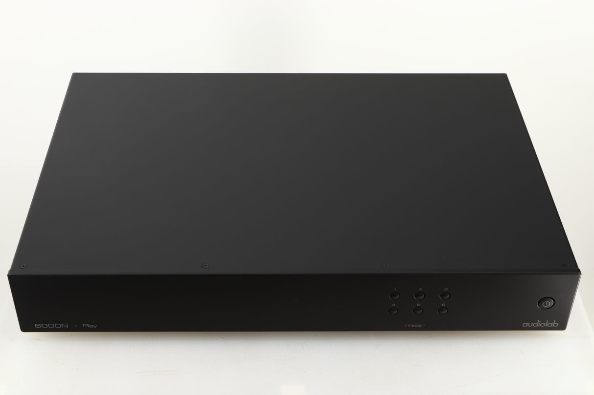 Top view of a used Audiolab 6000N Streamer in Black finish