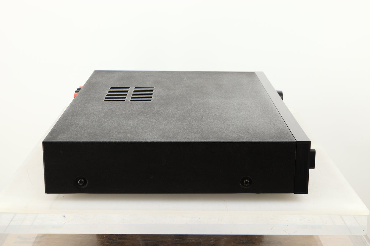 Side view of a used Audiolab 8000A Integrated Amplifier