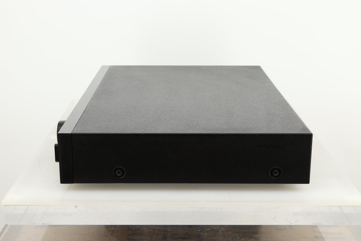 Side view of a used Audiolab 8000C Pre Amplifier in Black finish